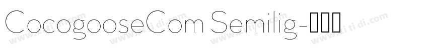 CocogooseCom Semilig字体转换